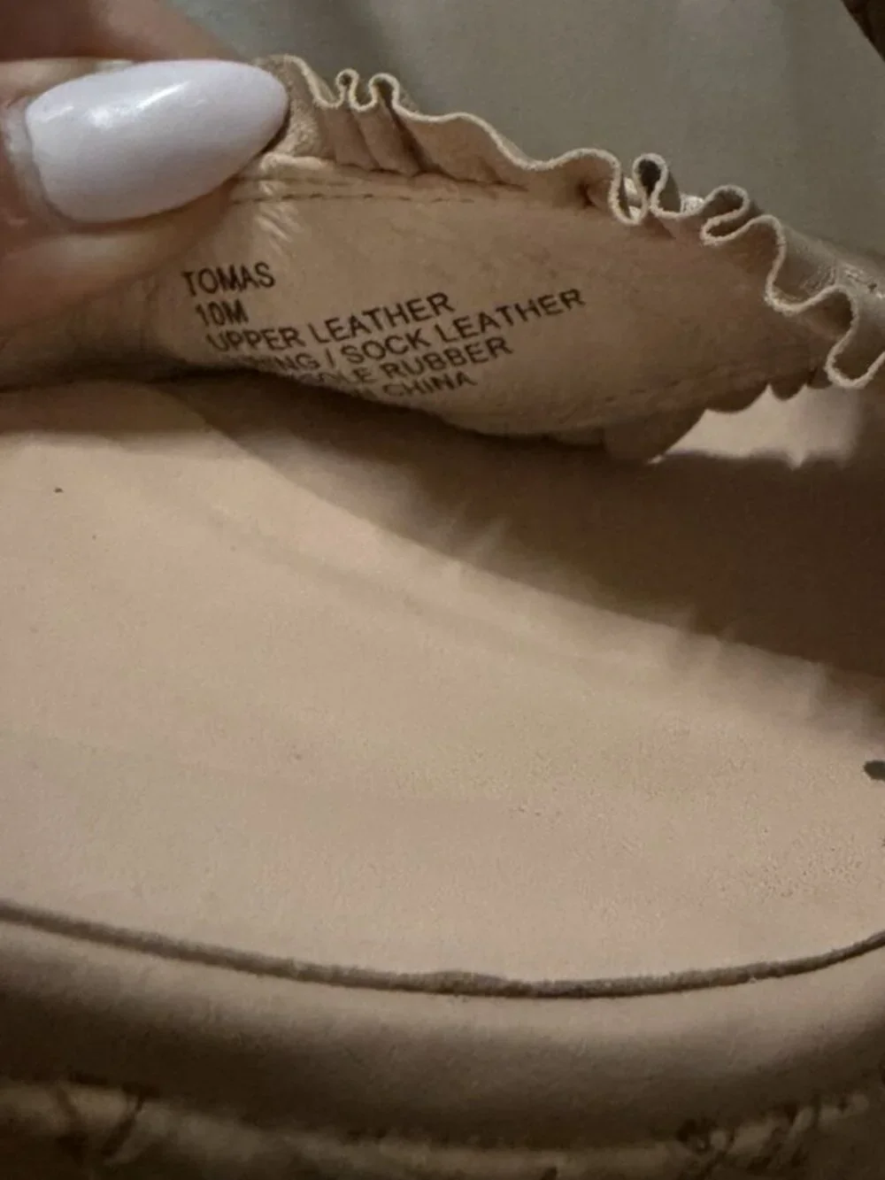 KATE SPADE Tomas Wedge Leather Nude Pink Ruffle Sandals Cork Shoes Size 10